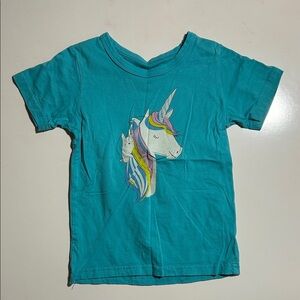 Unicorn Graphic Kids T-Shirt - Teal